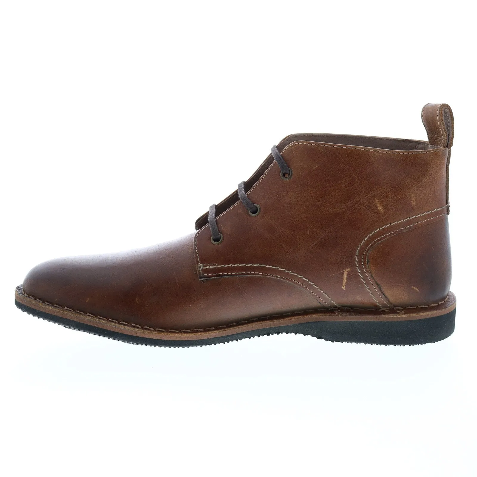 Mens Andrew Marc Dorchester Chukka Boots in Brown Leather - AMDORCKL-2205