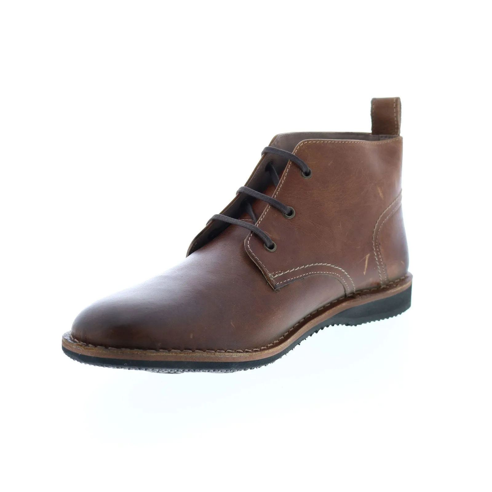 Mens Andrew Marc Dorchester Chukka Boots in Brown Leather - AMDORCKL-2205