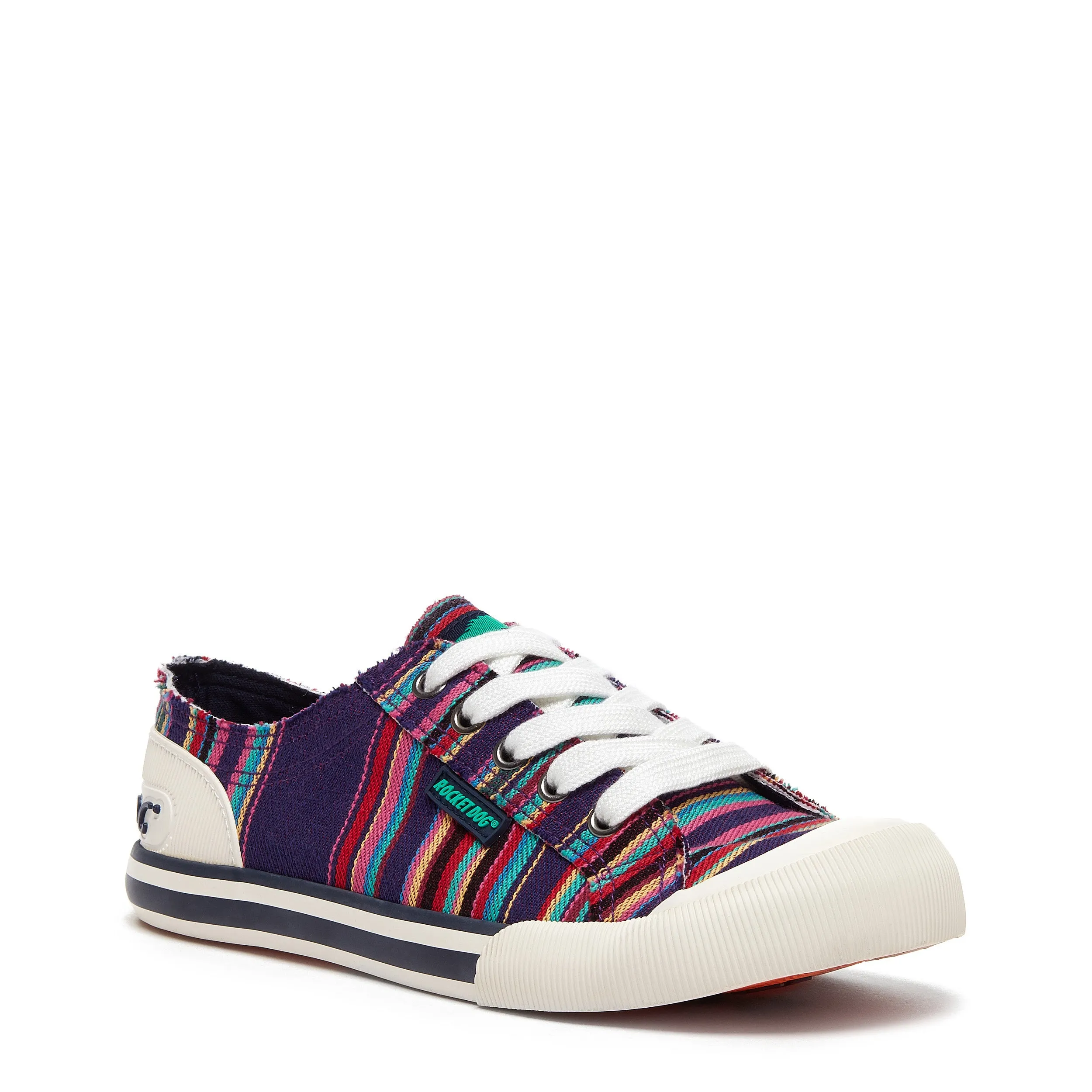 Jazzin Purple Aloe Stripe Trainers