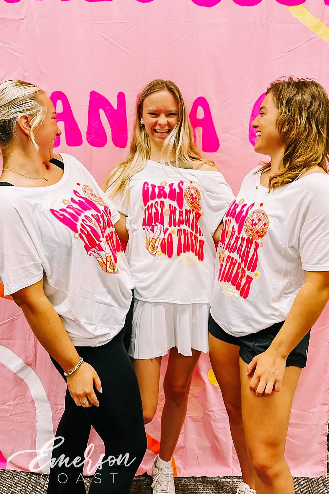 Kappa Alpha Theta Girls Just Wanna Go Theta Bid Day Tee