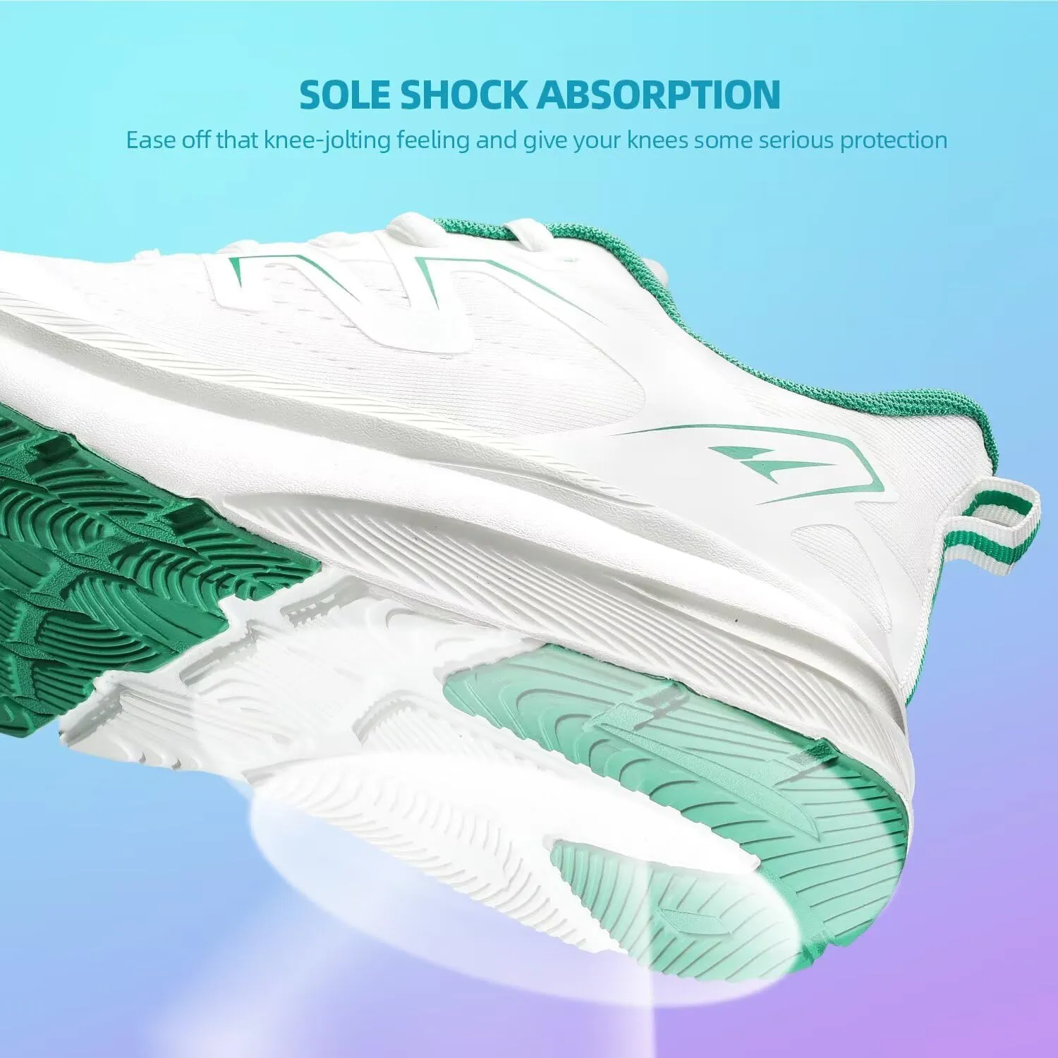 KDN Men's Road Running Shoes Wide Toe Box Shoes for Men Walking Sneakers Gym Workout Tennis Shoes for Wide Feet