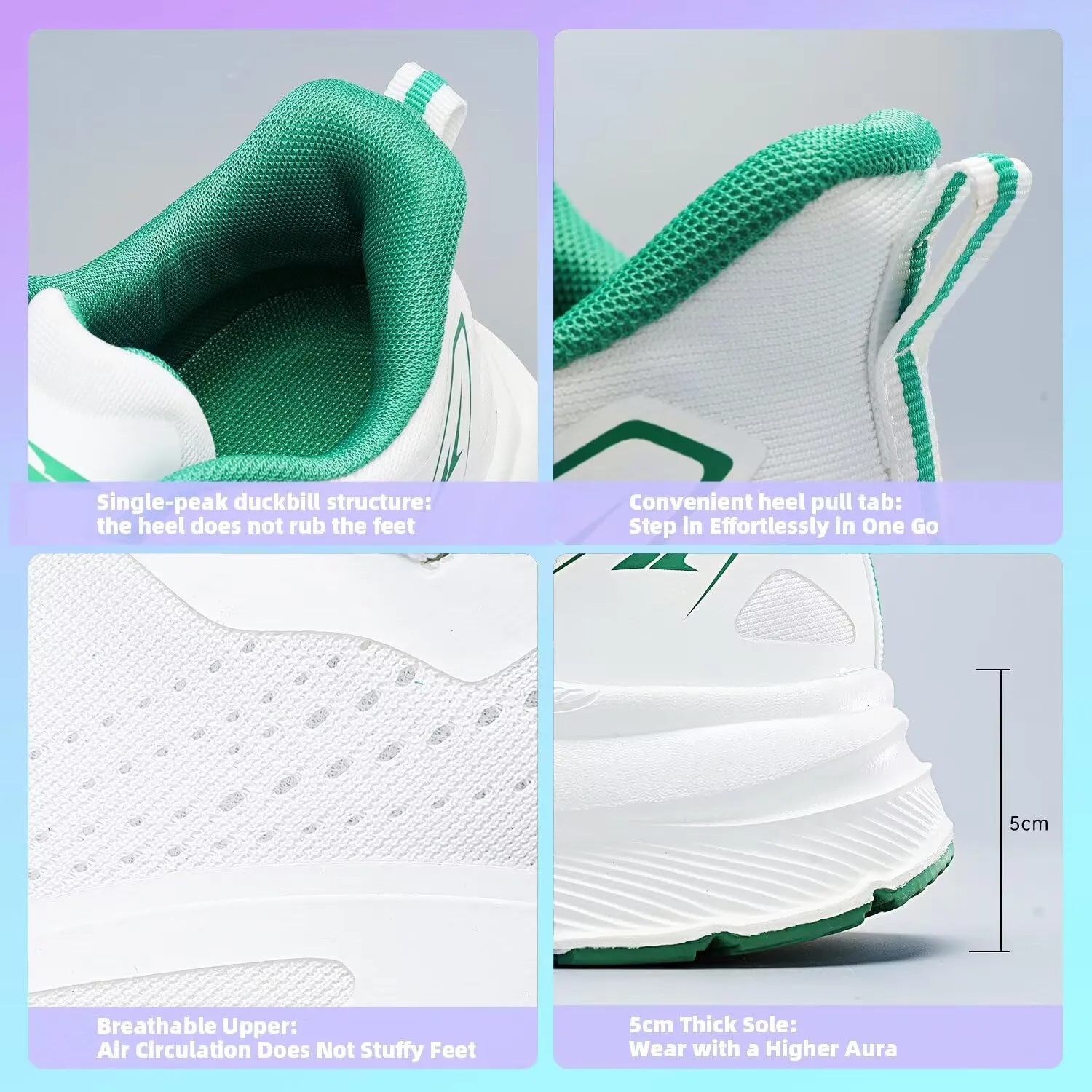 KDN Men's Road Running Shoes Wide Toe Box Shoes for Men Walking Sneakers Gym Workout Tennis Shoes for Wide Feet