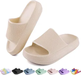 Kids Cloud Slides Boys Girls Flip Flops Slip On Beach Sandals Youth Pool Shower Shoes EVA Summer Slippers??11 Little Kids - 6 Big Kids??