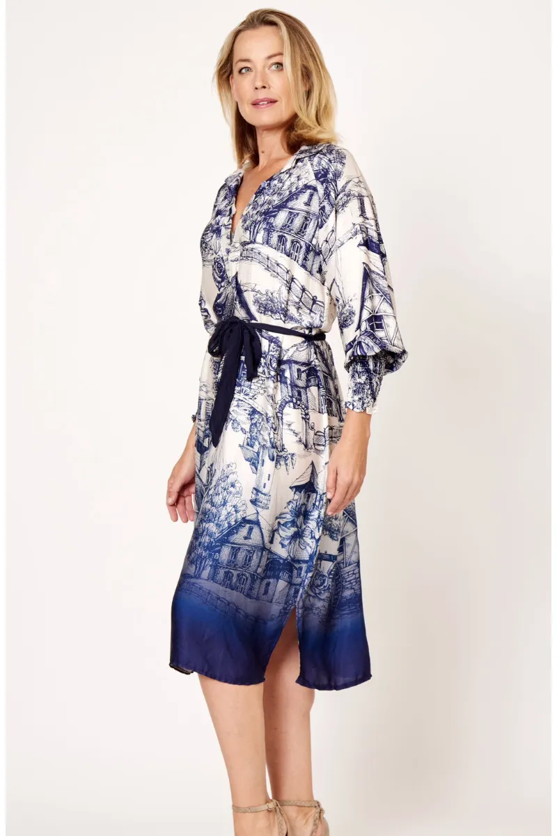La Strada 100% Viscose Country Print Dress