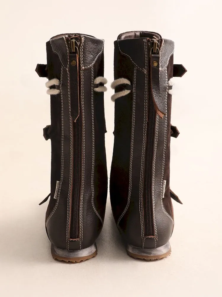 Lace Up Back Zipper Boxing Boots【s0000005989】