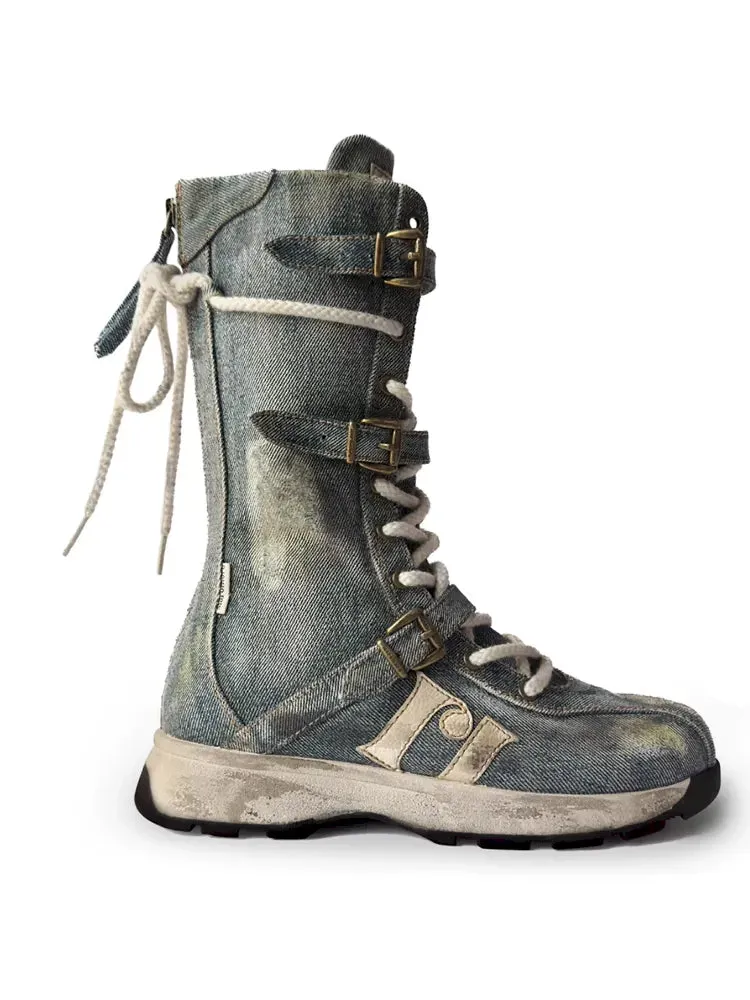 Lace Up Back Zipper Boxing Boots【s0000005989】