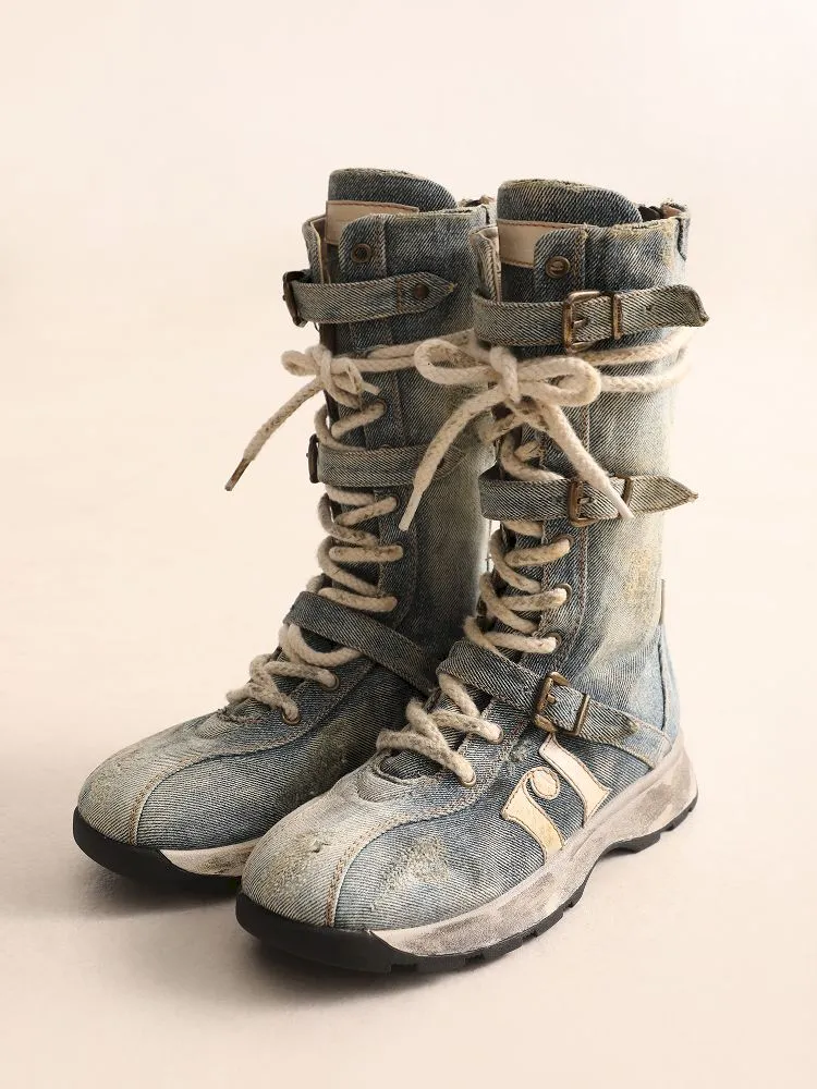 Lace Up Back Zipper Boxing Boots【s0000005989】