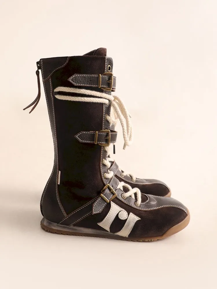 Lace Up Back Zipper Boxing Boots【s0000005989】