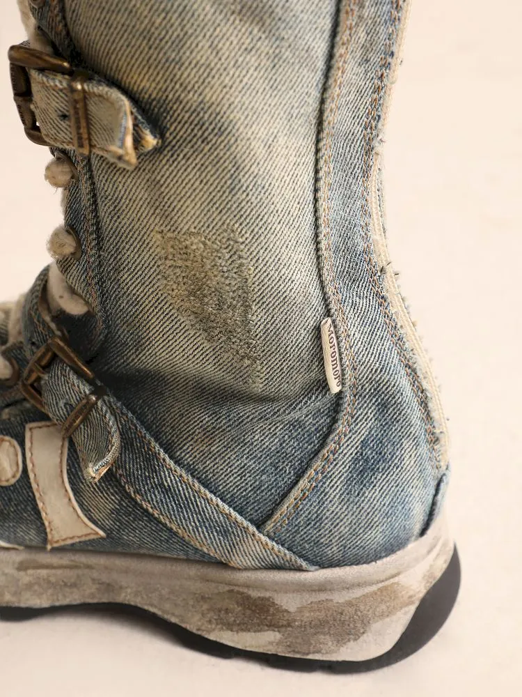 Lace Up Back Zipper Boxing Boots【s0000005989】