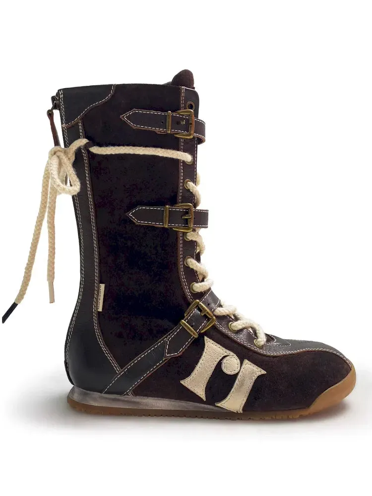 Lace Up Back Zipper Boxing Boots【s0000005989】