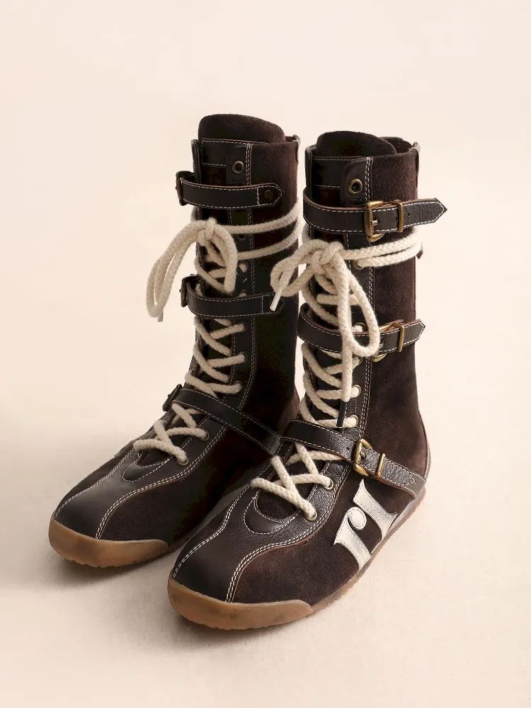 Lace Up Back Zipper Boxing Boots【s0000005989】