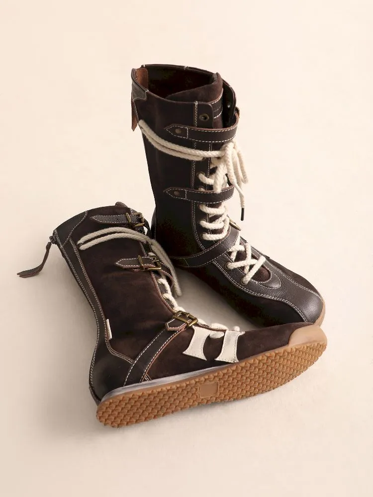 Lace Up Back Zipper Boxing Boots【s0000005989】