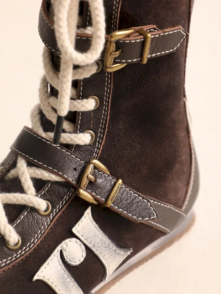 Lace Up Back Zipper Boxing Boots【s0000005989】