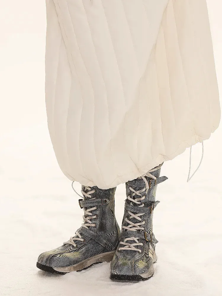 Lace Up Back Zipper Boxing Boots【s0000005989】