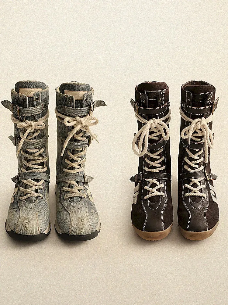 Lace Up Back Zipper Boxing Boots【s0000005989】