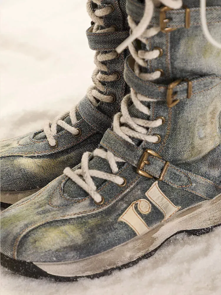 Lace Up Back Zipper Boxing Boots【s0000005989】