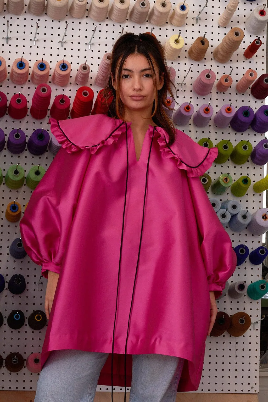 Mandy Dress Pink Mikado