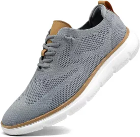 Mens Oxfords Lace-Up Lightweight Casual Walking Shoes Dress Shoes Fashion Sneakers Shoes