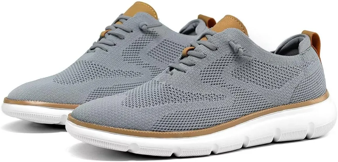 Mens Oxfords Lace-Up Lightweight Casual Walking Shoes Dress Shoes Fashion Sneakers Shoes