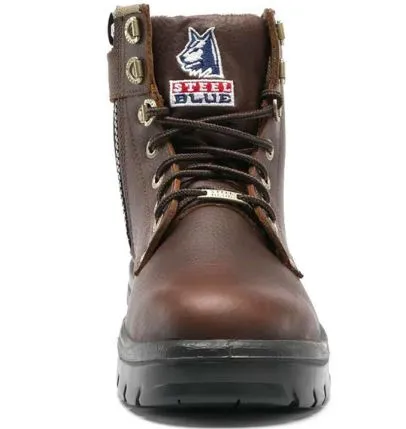 Men's Steel Blue Argyle Zip EH Steel Toe Boot