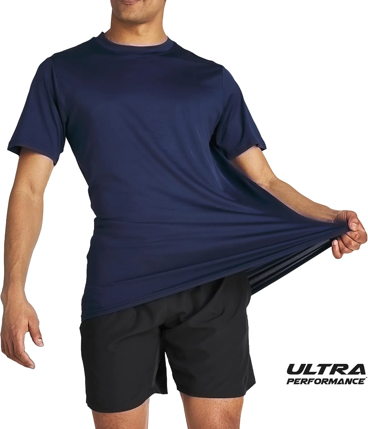Men??s Workout Short Sleeve Athletic Gym T-Shirts 3 Pack Mens Dry Fit Running Shirt Moisture Wicking Active Crew Tees for Men