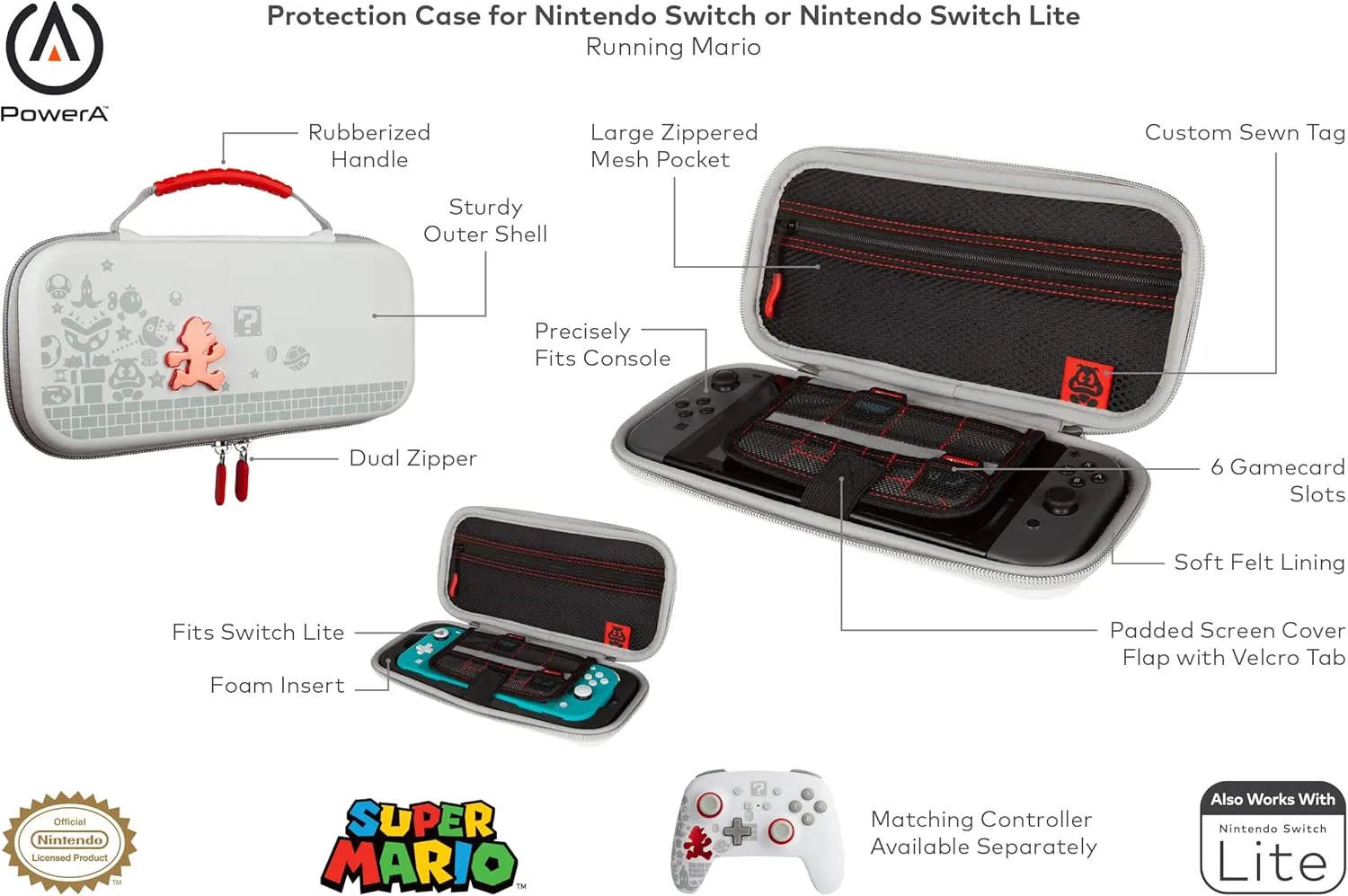 PowerA Protection Case for Nintendo Switch or Nintendo Switch Lite