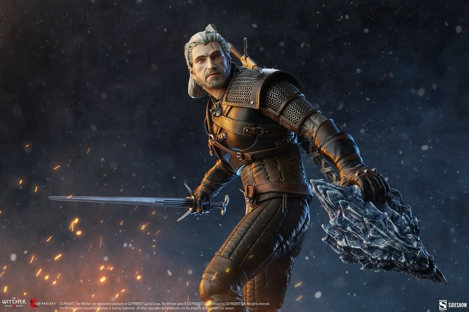 Sidehsow Collectibles The Witcher 3: Wild Hunt Geralt Statue