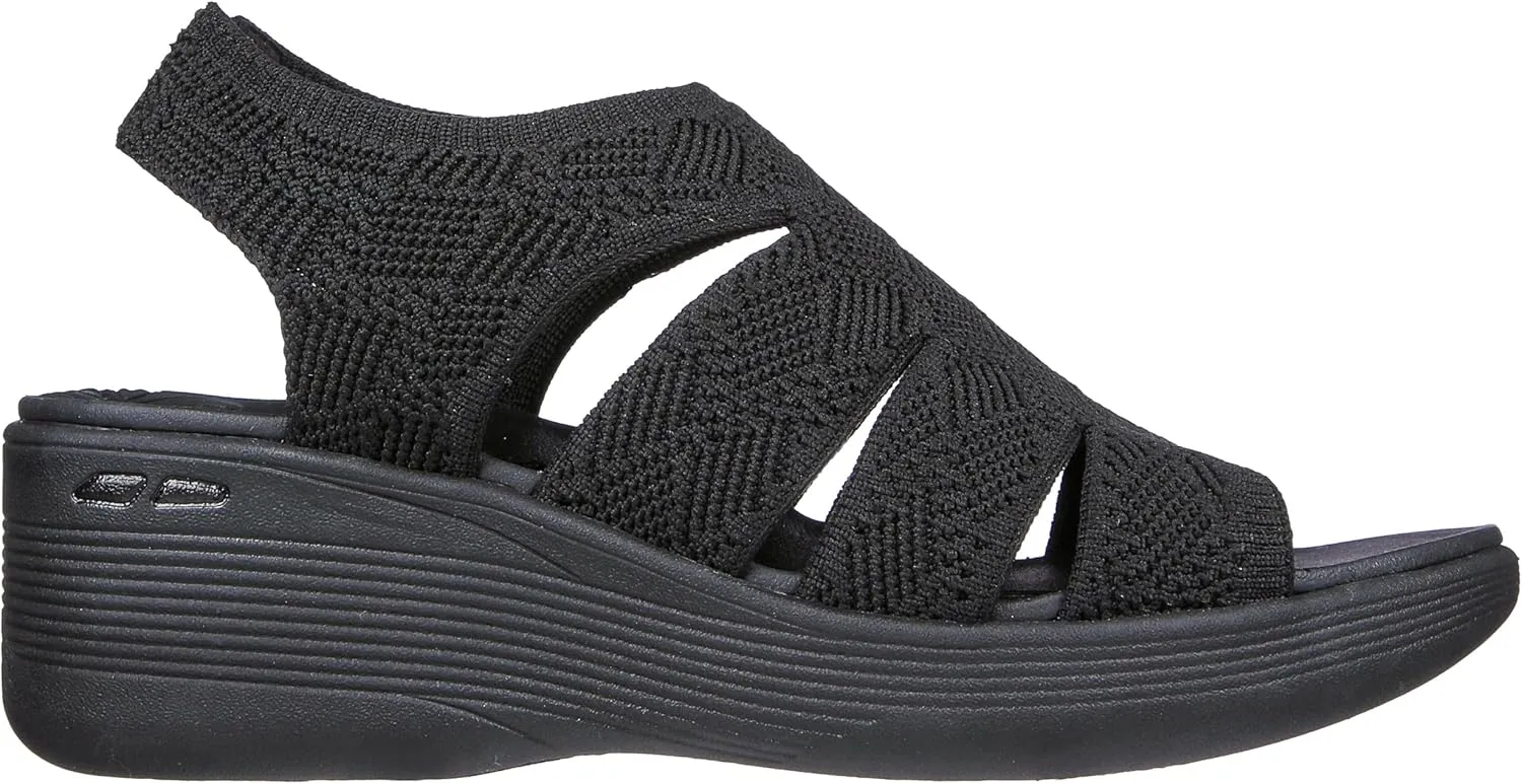 Skechers Women's Pier-lite-Memory Maker Wedge Sandal