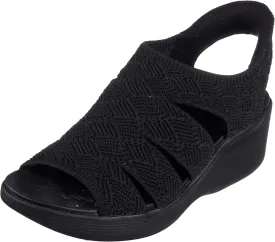 Skechers Women's Pier-lite-Memory Maker Wedge Sandal
