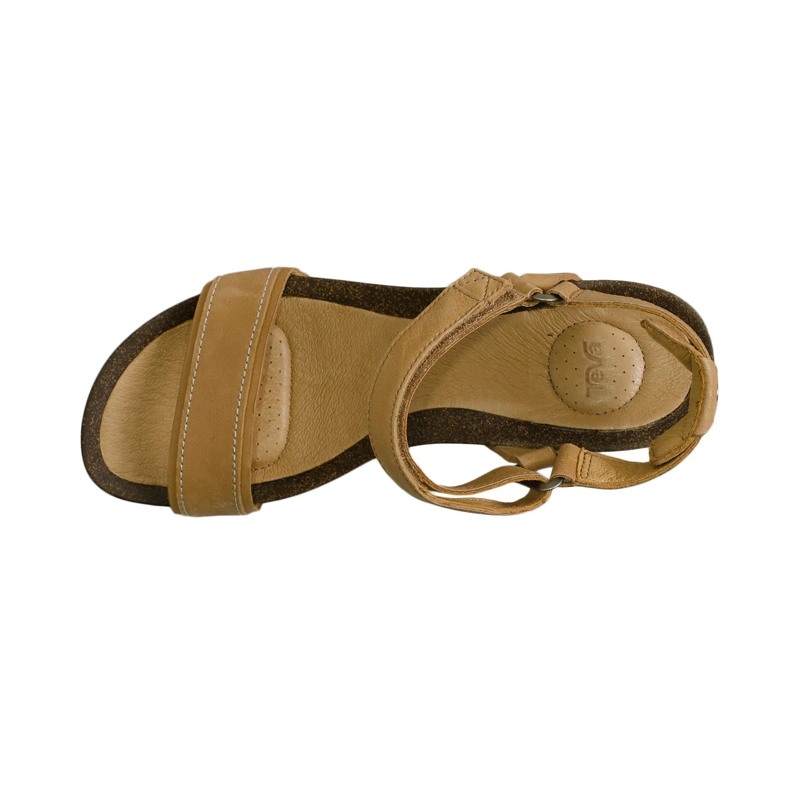 Teva Ysidro Stitch Wedge Tan Sandals