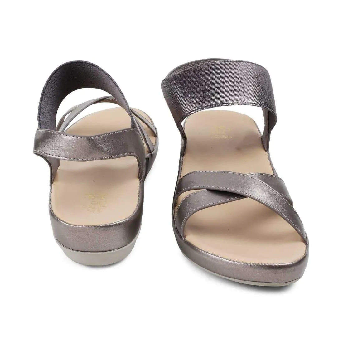 The Southee Pewter Women's Casual Wedge Sandals Tresmode