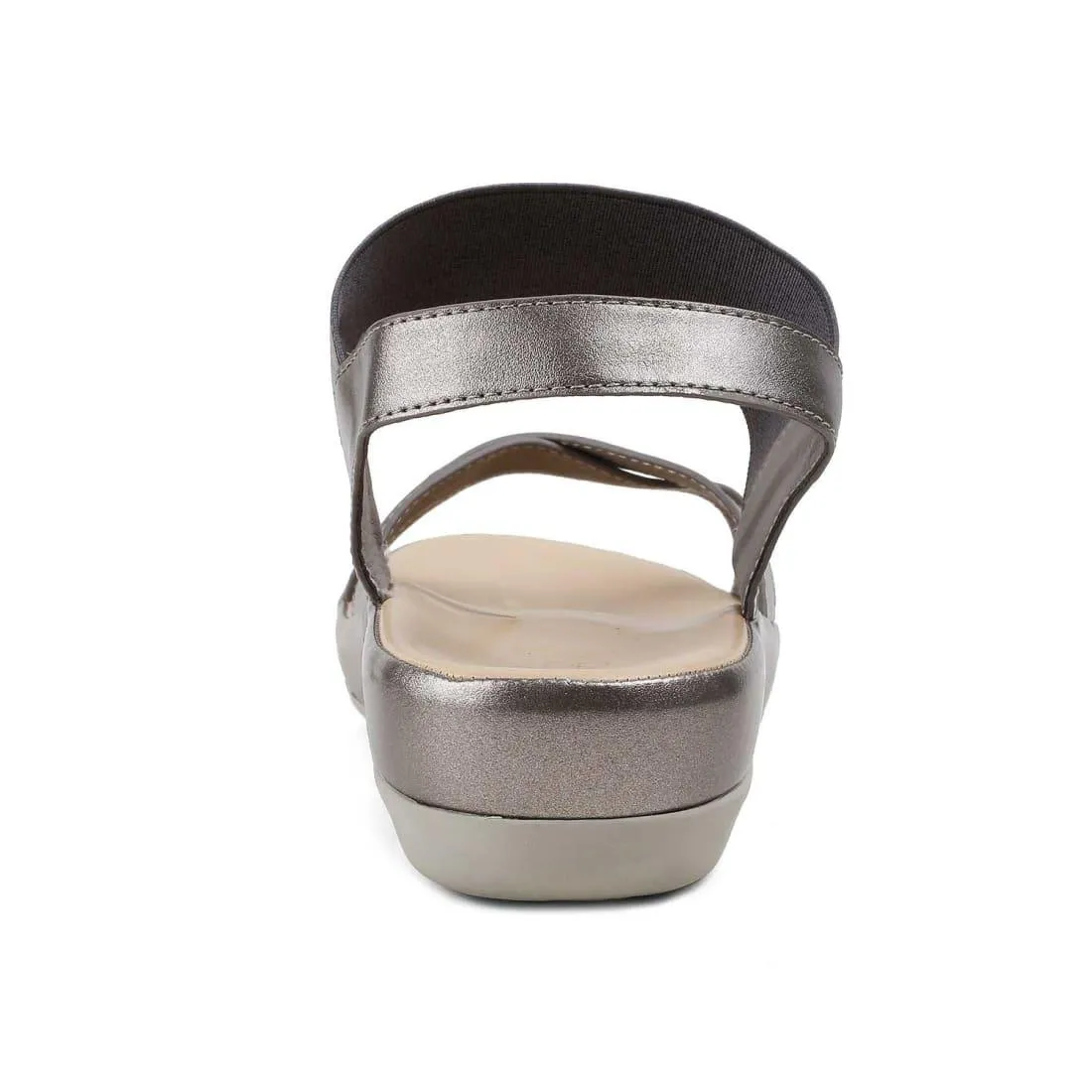The Southee Pewter Women's Casual Wedge Sandals Tresmode