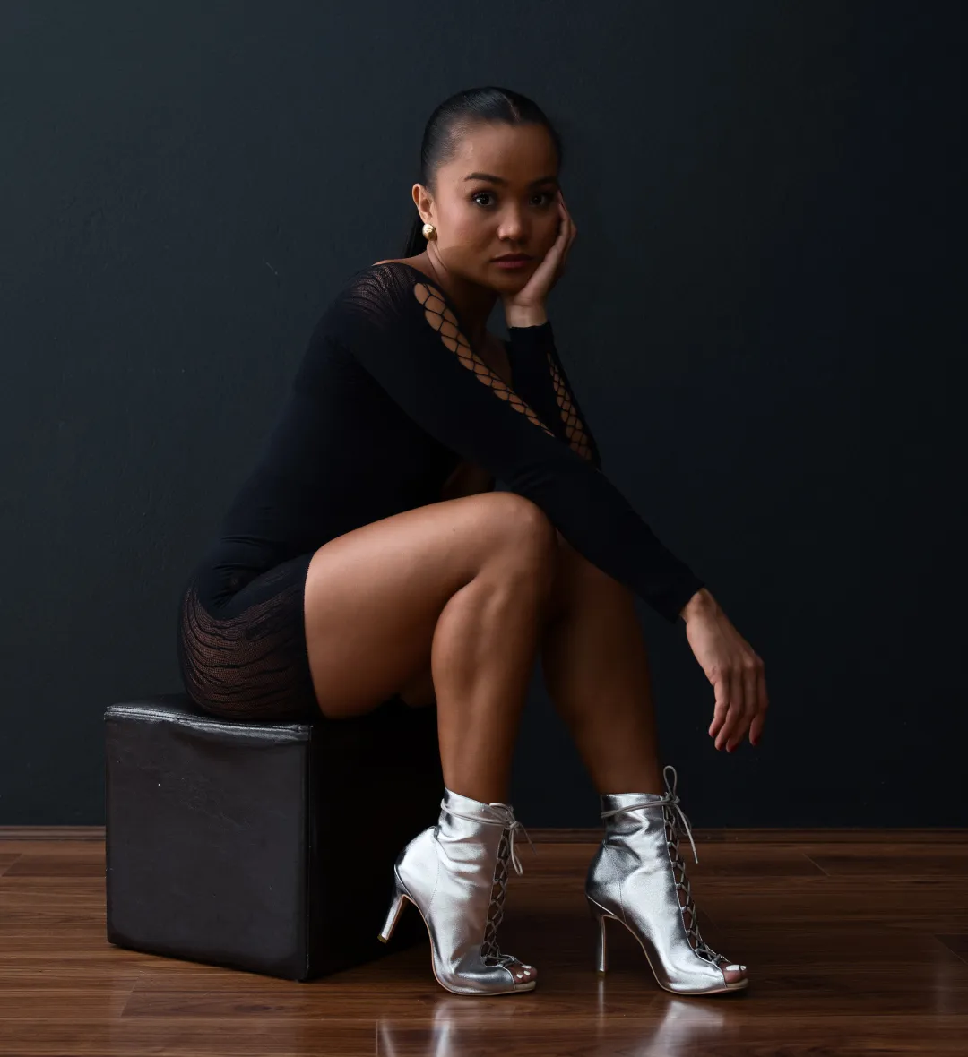 Vortex (Silver) - 4" Dance Heels By VAMP