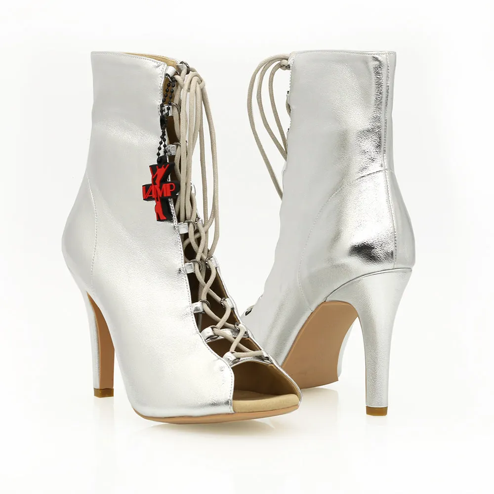 Vortex (Silver) - 4" Dance Heels By VAMP
