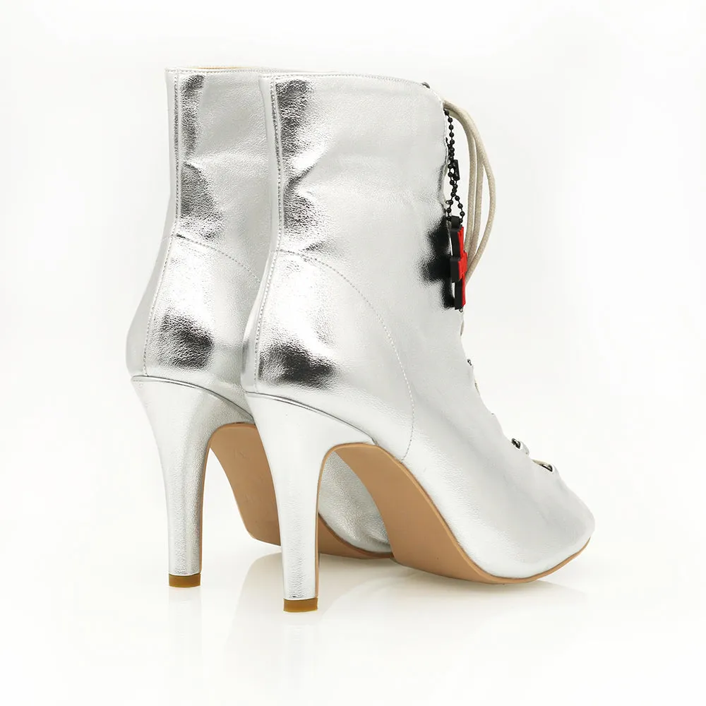 Vortex (Silver) - 4" Dance Heels By VAMP
