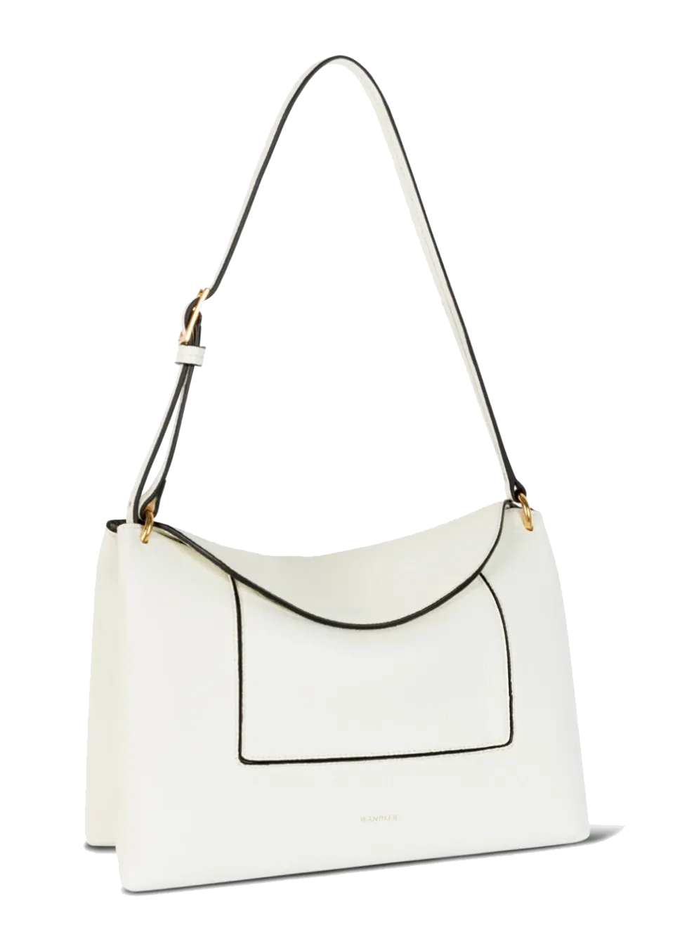 WANDLER PENELOPE SLOUCHY BAG WHITE CRUST