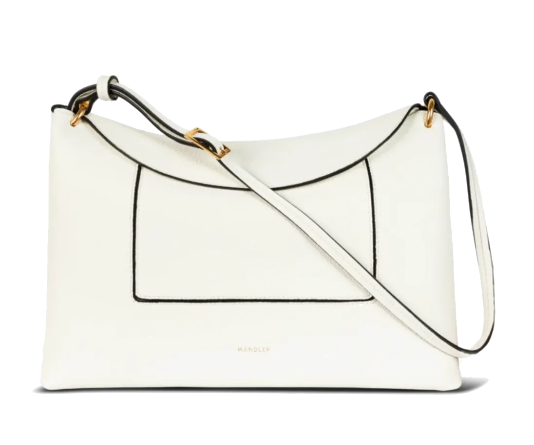 WANDLER PENELOPE SLOUCHY BAG WHITE CRUST