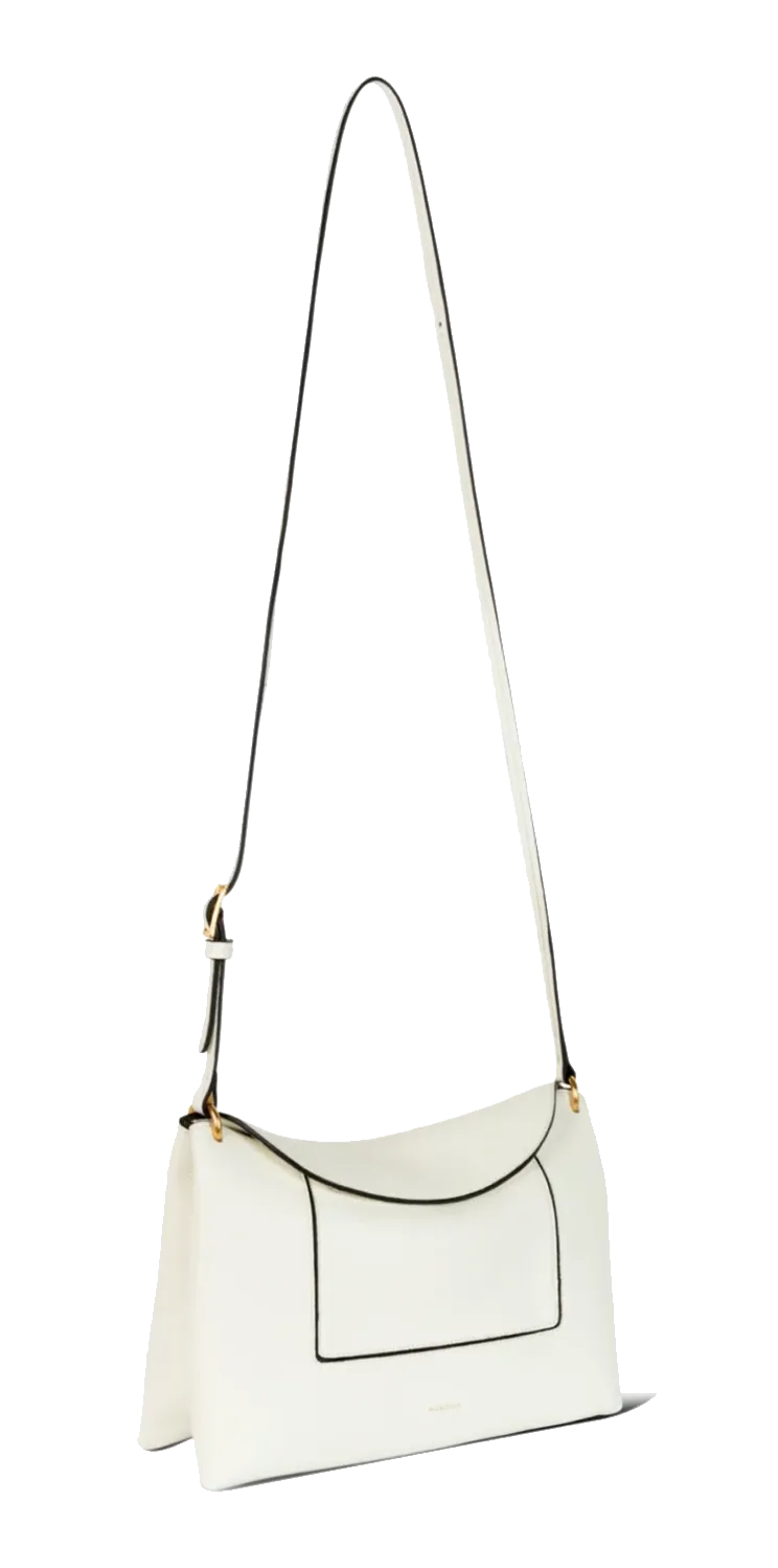 WANDLER PENELOPE SLOUCHY BAG WHITE CRUST