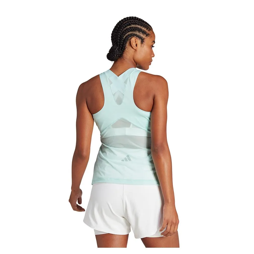 Women's Premium Tennis Tank Semi Flash Aqua